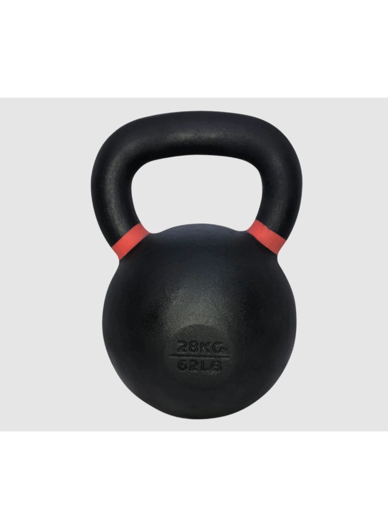 TKO Pro Kettlebell 28kg | Solid Cast Iron Wide Handle Functional Training Equipment